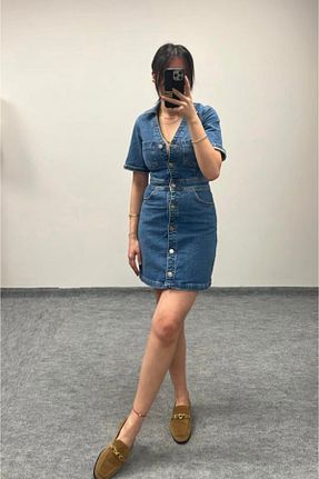 لباس آبی زنانه جین MENA - کد 938170455