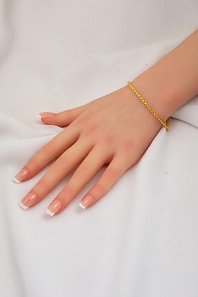 دستبند طلا زرد زنانه 8 عیار Bilezikci - کد 938172538