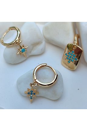 گوشواره جواهر زرد زیرکن monvee - کد 937312160