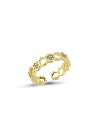 انگشتر استیل (فولاد) طلائی استیل (فولاد) VenüsDesign - کد 925001504