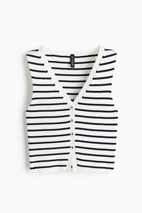سوئیتر سفید زنانه پنبه ای H&M - کد 938390637