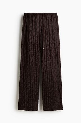 شلوار قهوه ای زنانه پاچه لوله تفنگی H&M - کد 938216460