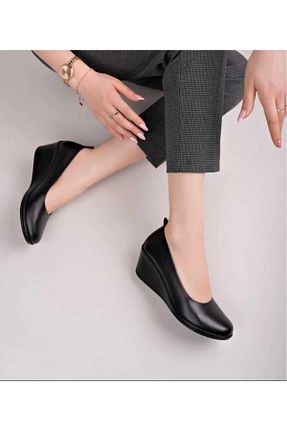 کفش کژوال مشکی زنانه چرم خالص Garmoda - کد 938207346