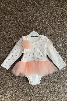 بادی و سرهمی نوزادی نارنجی بچه گانه بافت MASENKIDS - کد 938145752