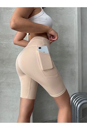 شوارک اسپرت بژ زنانه فاق بلند Nordmende - کد 934129517