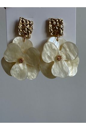 گوشواره جواهر زرد میخ moreist - کد 938276645