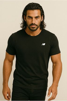 تیشرت مشکی مردانه یقه دوچرخه New Balance - کد 898803869