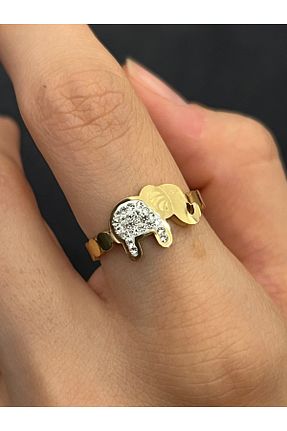 انگشتر استیل (فولاد) زرد استیل (فولاد) Ayse Jewels - کد 938329501