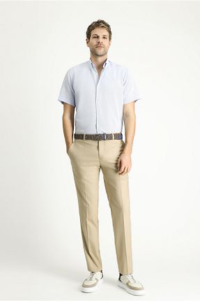 پیراهن آبی مردانه رگولار Kiğılı - کد 838316425