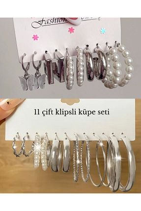 گوشواره جواهر طوسی برنجی Perry Accesories - کد 938347392