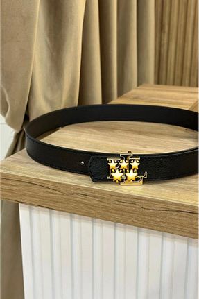 کمربند مشکی زنانه چرم مصنوعی MUJGANERDOGANDESIGN - کد 893396715