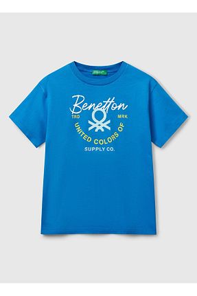 تیشرت سرمه ای بچه گانه رگولار Benetton - کد 938389594