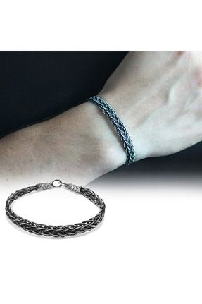 دستبند نقره طوسی مردانه 925 عیار Tesbihane - کد 348083326