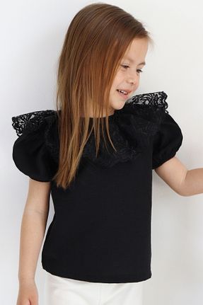 بلوز مشکی بچه گانه ساده Parla Kids - کد 727772543