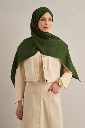 شال سبز زنانه پنبه ای Armine - کد 938423706