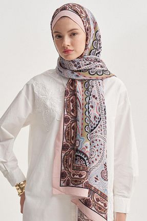 شال رنگی زنانه پنبه ای carell - کد 938424254