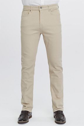 شلوار جین بژ مردانه پاچه لوله تفنگی CEDY DENIM - کد 728715852