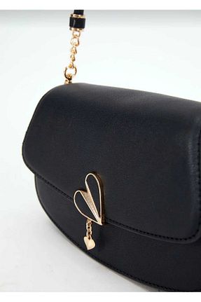 کیف دوشی مشکی زنانه چرم مصنوعی Levidor - کد 860140277
