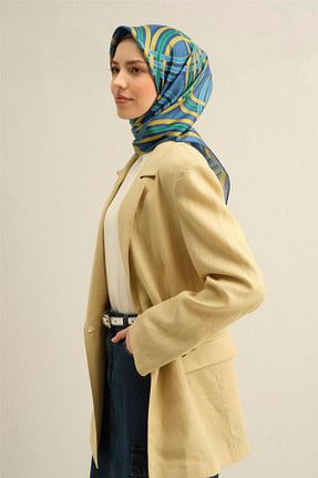 روسری سرمه ای İpek Tivil Armine - کد 902117641
