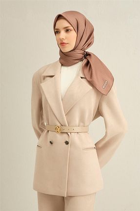 روسری قهوه ای İpek Tivil Armine - کد 901951604