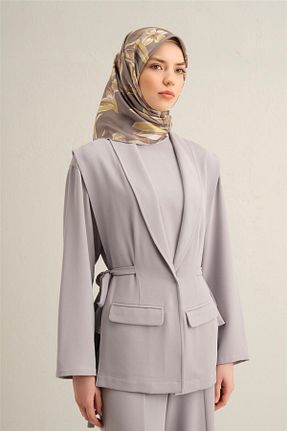روسری طوسی İpek Tivil Armine - کد 901508833