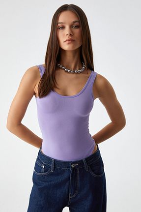 بلوز بنفش زنانه ساده GRIMELANGE - کد 902621790