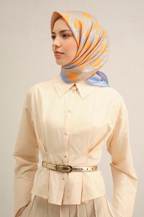 روسری نارنجی İpek Tivil Armine - کد 900869825