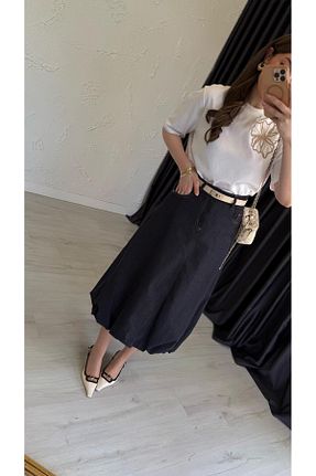 دامن رنگی زنانه جین elif teke - کد 938434950