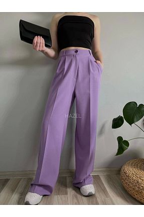 شلوار بنفش زنانه الاستین polle - کد 847350208