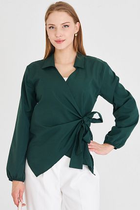 بلوز خاکی زنانه ساده armonika - کد 938438644
