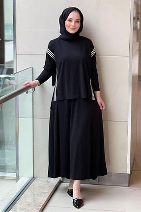 ست بالاتنه و پائین تنه رنگی زنانه بافتنی Nurcan Çetin - کد 938441350