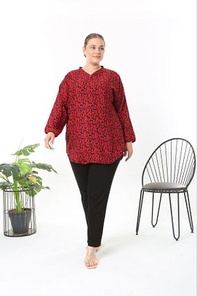 تونیک حجاب قرمز زنانه ویسکون Genel Markalar - کد 938778017