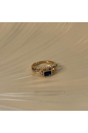انگشتر جواهر سرمه ای زنانه فلزی Miu Jewelry - کد 938450596