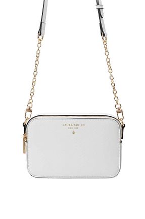 کیف دوشی سفید زنانه چرم مصنوعی Laura Ashley - کد 938447952