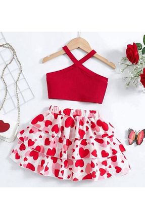 ست بالاتنه و پائین تنه قهوه ای بچه گانه بافتنی ELONKİDS - کد 938450555