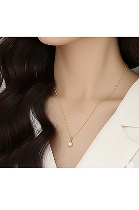 گردنبند جواهر زرد زنانه روکش طلا HARİNA - کد 938449920