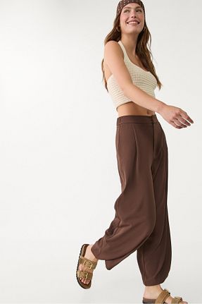 شلوار قهوه ای زنانه پلی استر Stradivarius - کد 938459548