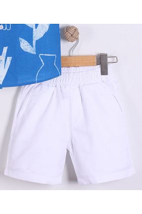 ست بالاتنه و پائین تنه سفید بچه گانه بافت Pollito - کد 938454588