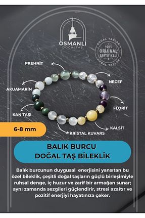 دستبند جواهر رنگی زنانه سنگ طبیعی OSMANLI DOĞAL TAŞ - کد 919759859