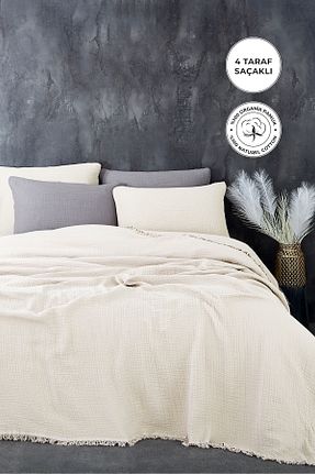 روتختی دونفره سفید پنبه ای Evlen Home Collection - کد 832810249