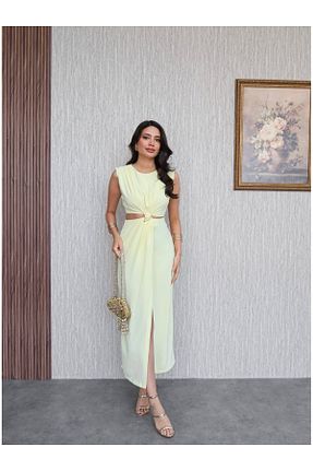 لباس زرد زنانه بافتنی ESRAHELVACI - کد 938463324