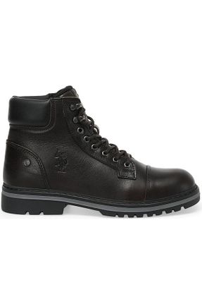 بوت / نیم بوت مشکی مردانه چرم خالص U.S. Polo Assn. - کد 455260829