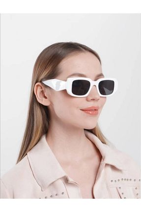عینک آفتابی سفید زنانه UV400 STAOOM - کد 474608190