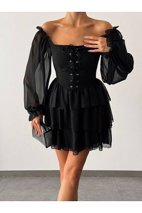 لباس مشکی زنانه بافتنی Sevenday - کد 805399816