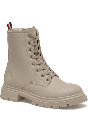 بوت / نیم بوت بژ زنانه چرم مصنوعی U.S. Polo Assn. - کد 790578960