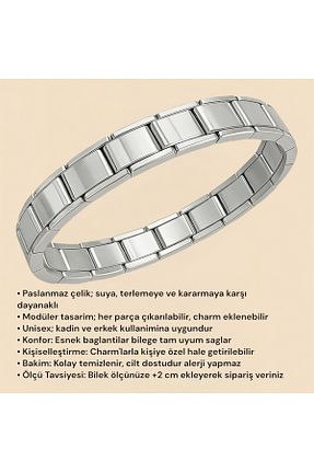 دستبند استیل (فولاد) طوسی مردانه استیل ضد زنگ RoyalVance - کد 921570595
