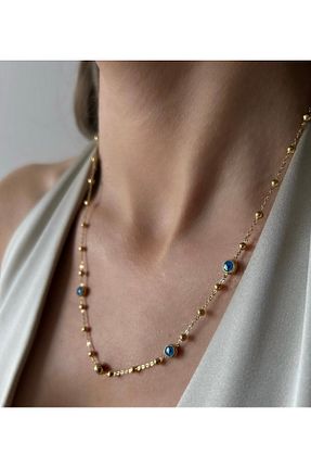 گردنبند استیل ( فولاد ) زرد زنانه استیل (فولاد) ANKA Accessories - کد 934043776