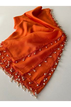 روسری نارنجی پنبه ای BENLİ - کد 938550062