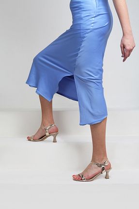 کفش مجلسی طلائی زنانه چرم مصنوعی 37Numara - کد 925447907