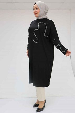 تونیک سایز بزرگ رنگی زنانه بافتنی Eslina - کد 938579603